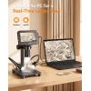 imageElikliv Microscope with Weighing Scale Digital Magnifier for Error Coins Jewelry Magnifying Glass with Lights 43 LCD Screen 12MP Camera 1080P Video USB PC View for Adults Collectors SuppliesBlack