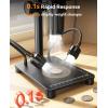 imageElikliv Microscope with Weighing Scale Digital Magnifier for Error Coins Jewelry Magnifying Glass with Lights 43 LCD Screen 12MP Camera 1080P Video USB PC View for Adults Collectors SuppliesBlack
